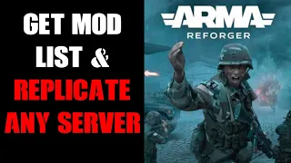Arma Reforger How To Find Out Which Mods Are On A Server Create Config Json List For Your Server