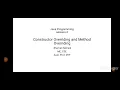 Constructor Overriding and Method Overriding in Java programming