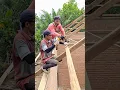 Senior builder teaches how to make it easier to install roof frame wood