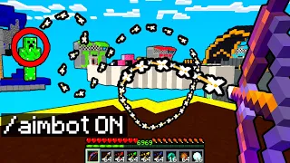 I Secretly Cheated With AIMBOT in Bedwars