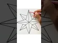 How To Draw a Compass Rose Picture from letter V