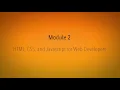 Welcome to module 2 Introduction to CSS