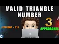 Valid Triangle Number 3 Approaches Detailed Leetcode 611 codestorywithMIK