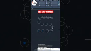 Path Array Command in Autocad Autocad tutorials
