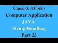 JAVA String Handling Part 22 Alphabetic Pattern