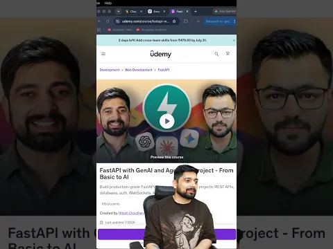 Udemy course on FastAPI