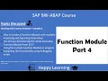 12 Working with Function Module in ABAP Part 4