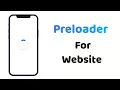 How to Add Preloader in Website Using HTML CSS and Simple JavaScript Coder8077