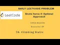 70 Climbing Stairs POTD Leet-code Daily Challenge Leet-Code Dynamic programming Recursion