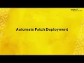 Automate Patch Deployment Patch Management Walkthrough ManageEngine Endpoint Central