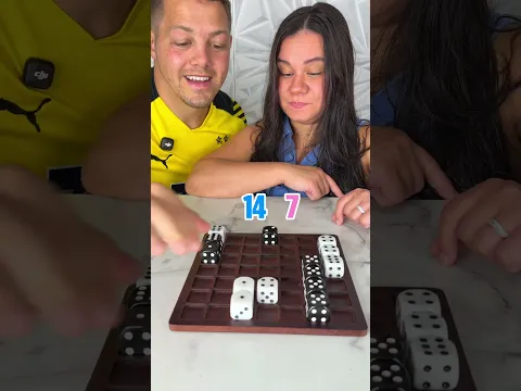 Dittle Dice game! Get to other side to score! #boardgames #games #couple