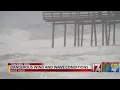 Dangerous wind and wave conditions at Nags Head