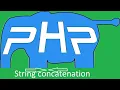 PHP programming beginner Two word Concatenation in PHP