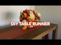 EASY DIY TABLE RUNNER - NO SEWING