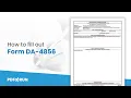 How to Fill Out DA-4856 Form Online PDFRun
