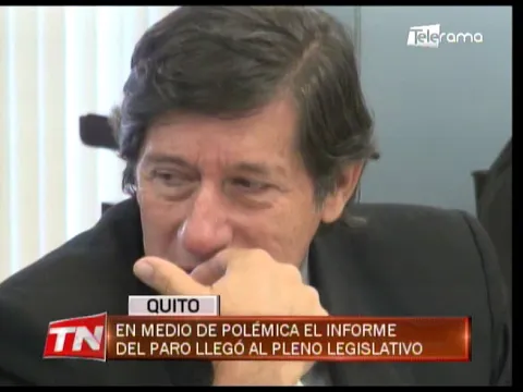 En medio de polémica el informe del paro llegó al pleno legislativo