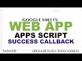 Web App - Search a Match in Spreadsheet
