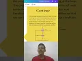 Continue Statement