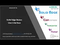 Solid Edge Basics - User Interface