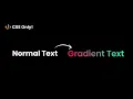 Gradient Text Effect Only HTML CSS - Full Tutorial for Beginners