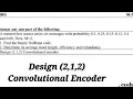 Design 2 1 2 Convolutional encoder Digital Communication BEC601 PYQ 2023-24