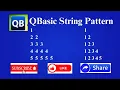 QBasic Pattern Printing 1 22 333 4444 55555 Printing Series in Hindi