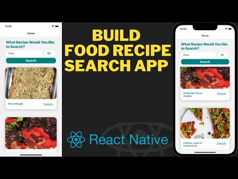 Build Food Recipe Search App using React Native with Modern UI Navigation