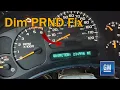 Repairing Dim PRND321 display in a Chevy gauge cluster