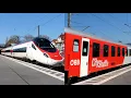 Lindau (Lindau-Reutin station); passing SBB \u0026 ÖBB trains (20250403) (2 Clips)