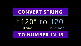 JavaScript Convert String To Number js