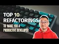 10 Refactorings to Boost your Productivity and Clean Code Tips