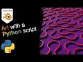 3D Truchet Tile with Python in Blender Step-by-Step