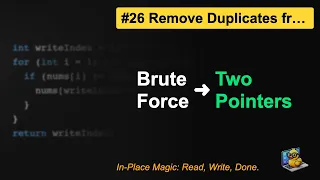 LeetCode Remove Duplicates from Sorted Array in Java Two Pointers O n - Must-Know Trick