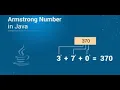 Check Armstrong number program in java