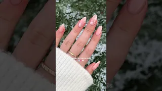 Christmas Nails Day 4 - Snowflakes DIY Gel Nail Tutorial