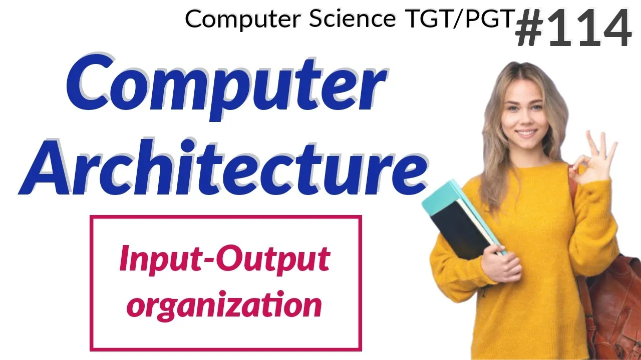 Input-output organization in Computer architecture in Hindi | Computer Science Teacher DSSSB/HSSC