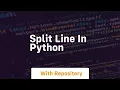 split line in python