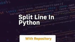 split line in python