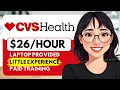 CVS Health Hiring Remote Jobs Process Little Experience Remote Work From Home Jobs 2026