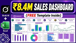 Grok AI Excel Ultimate Dashboard One Prompt in Just 2 Minutes