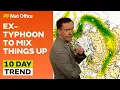 10-daagse trend 15/10/2025 – Grote verandering op komst – Met Office weersvoorspelling VK