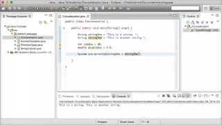 Java Tutorial 5 - Concatenation