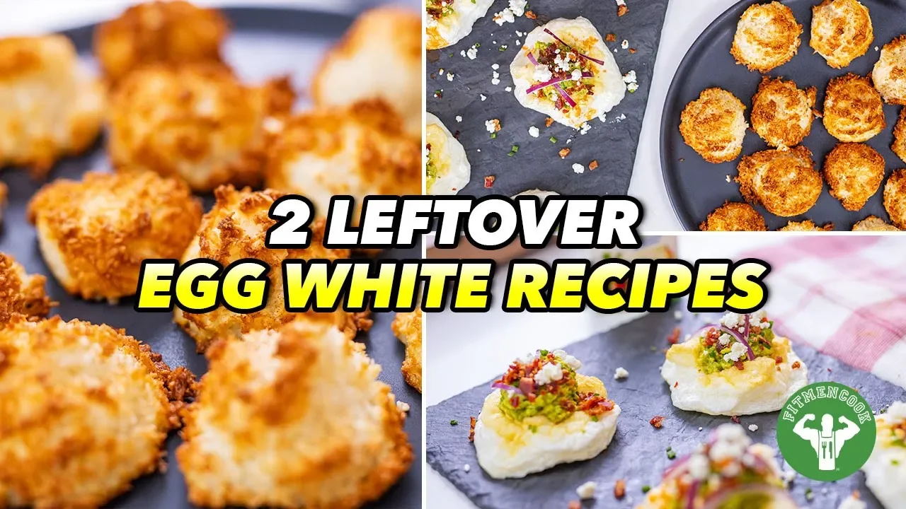 2 Leftover Egg White Recipes: Low Carb Macaroons & Avocado Clouds