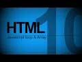 Web Basic Tutorial 10 Javascript Loop Array HTML Tutorial