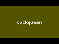 what is the meaning of cuckquean