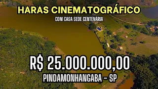 Haras Cinematográfico à Venda em Pindamonhangaba/SP | 600 Hectares, 6 Lagos e Sede Histórica