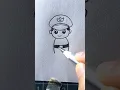 easy policeman drawing