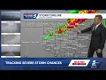 Severe storms continue to track through northern Oklahoma Friday April 17 2026