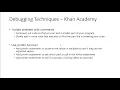 13 Debugging Overview