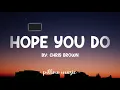 Hope You Do - Chris Brown (Lyrics) 🎵